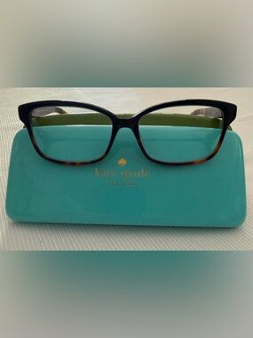 Kate Spade Sharla Eyeglass Frames - Tortoiseshell and Navy
